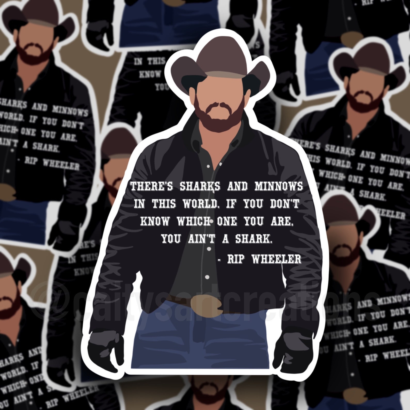 Rip Sticker Rip Yellowstone Quote Sticker Yellowstone TV Show TV Show