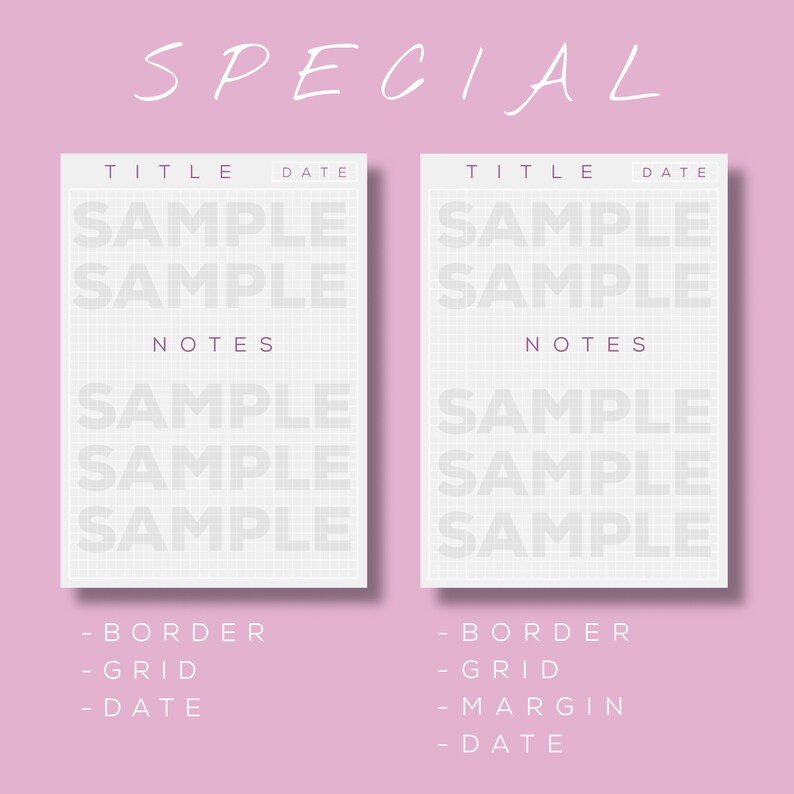 36 Whitelines for Goodnotes Notability Noteshelf Templates - Etsy