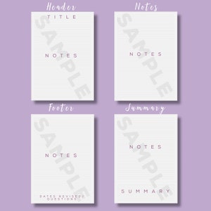 36 Whitelines for Goodnotes, Notability, Noteshelf Templates | A4 Lines & Grid Bundle, Portrait, Grey Paper with White Lines image 3