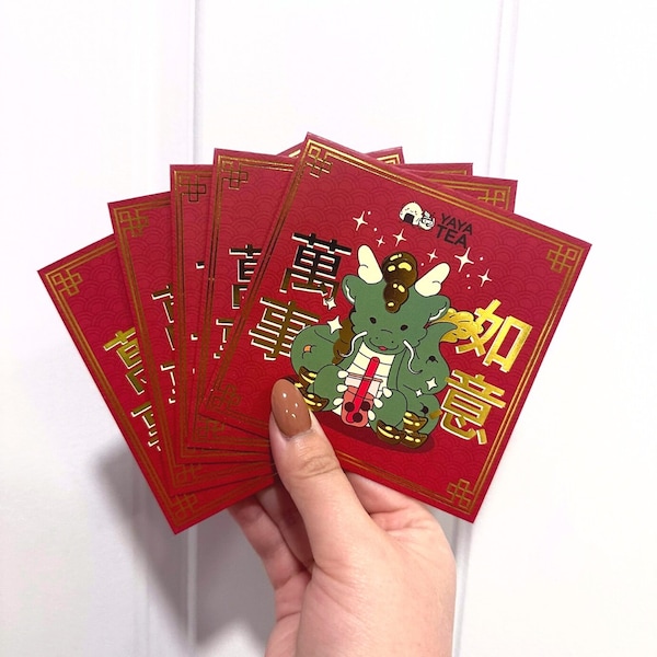 2024 Year of the Dragon Red Envelopes (Pack of 10)