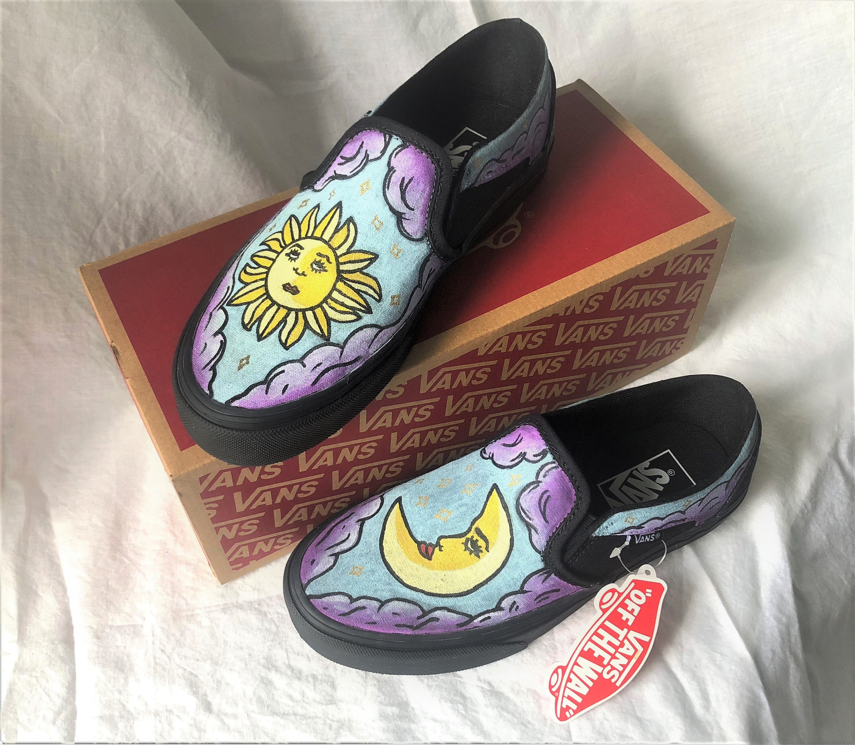 Vans hand shop painted