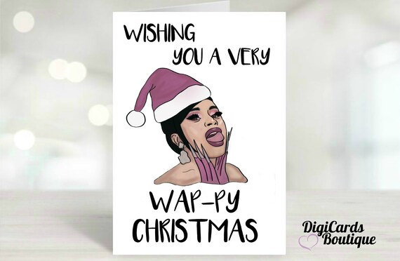 Cardi B Christmas Card 