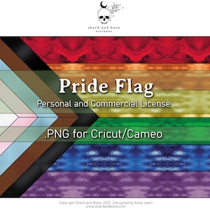 Pride Flag Stained Glass Pattern - LGBTQIA+ - Easy/Simple/Beginner - .png .jpg .pdf - Personal and Commercial License - Digital Download