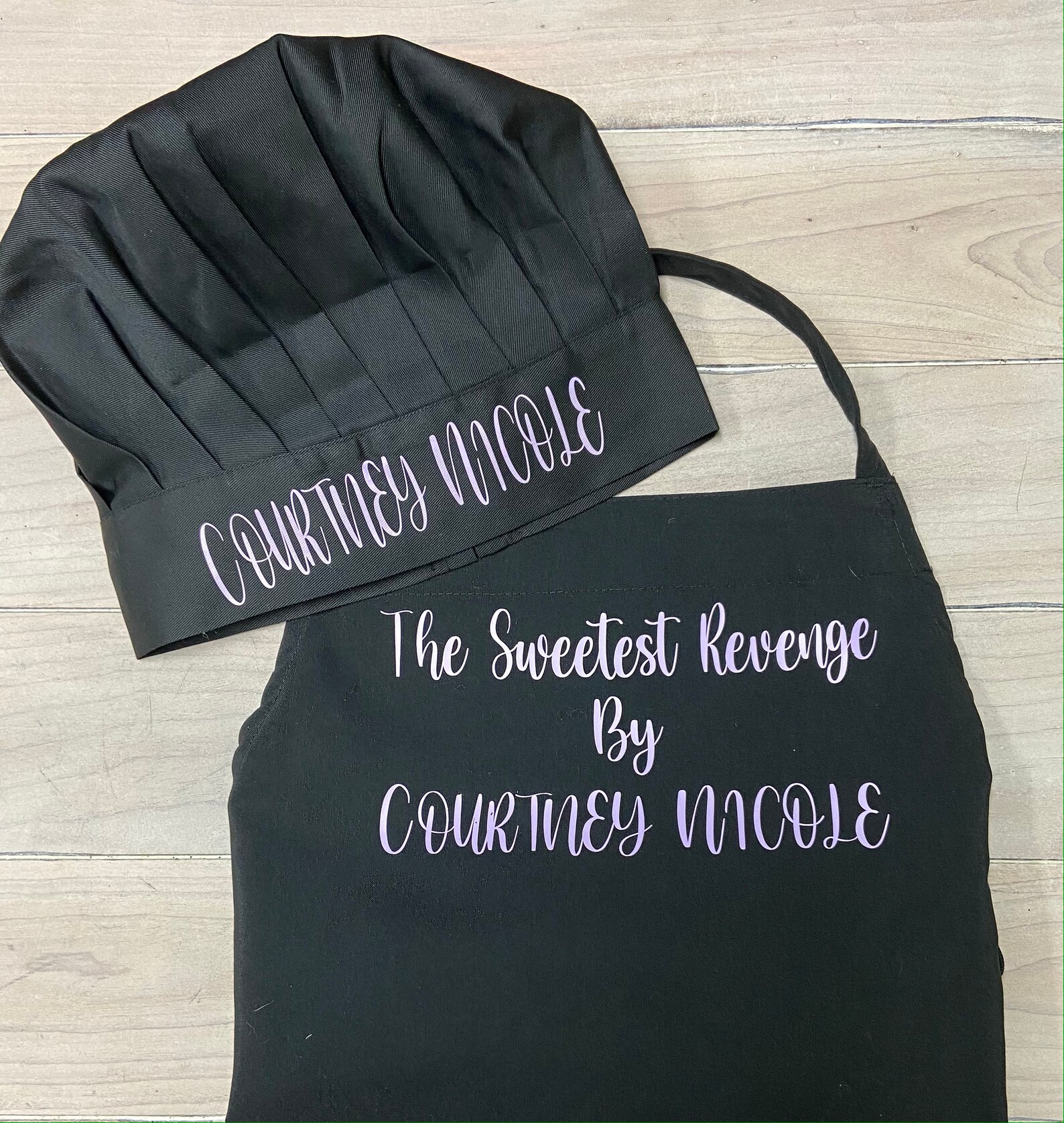 Chef Apron and Chef Hat Personalized Apron Adult Chef Hat Etsy