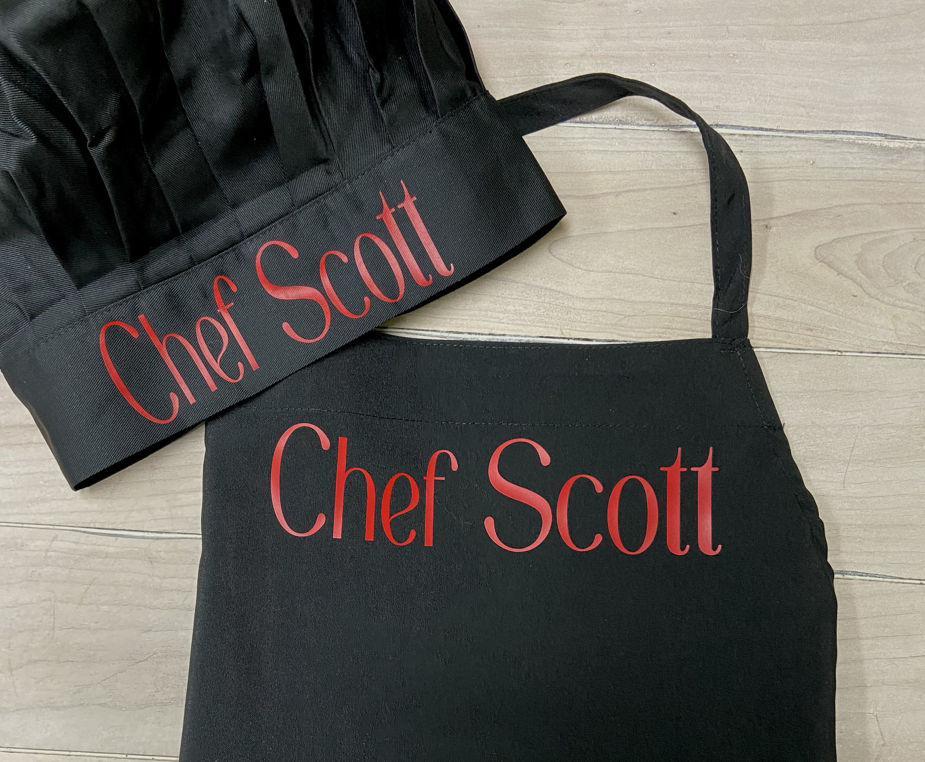 Chef Apron and Chef hat Personalized Apron Adult Chef Hat Etsy