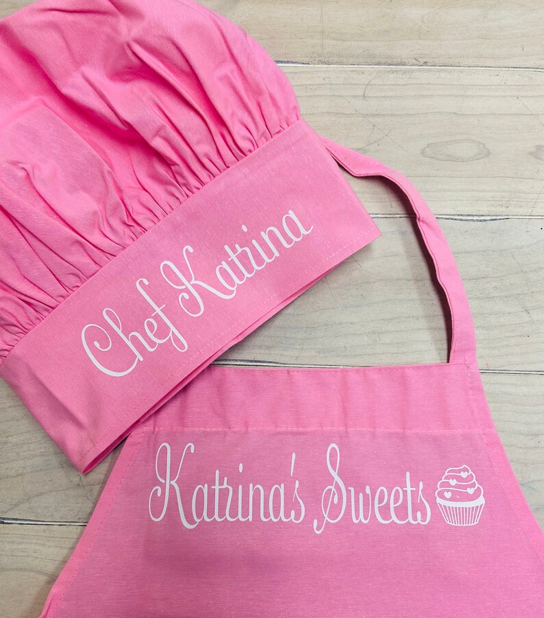 Chef Apron and Chef Hat Personalized Apron Adult Chef Hat Etsy
