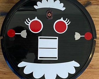 Original Deluxe Rosie The Robot Face Calcomanías para tu Robot Floor Vacuum / Roomba Eufy iRobot Ilife Goovi Bissell Shark Robot Vacuum Decal