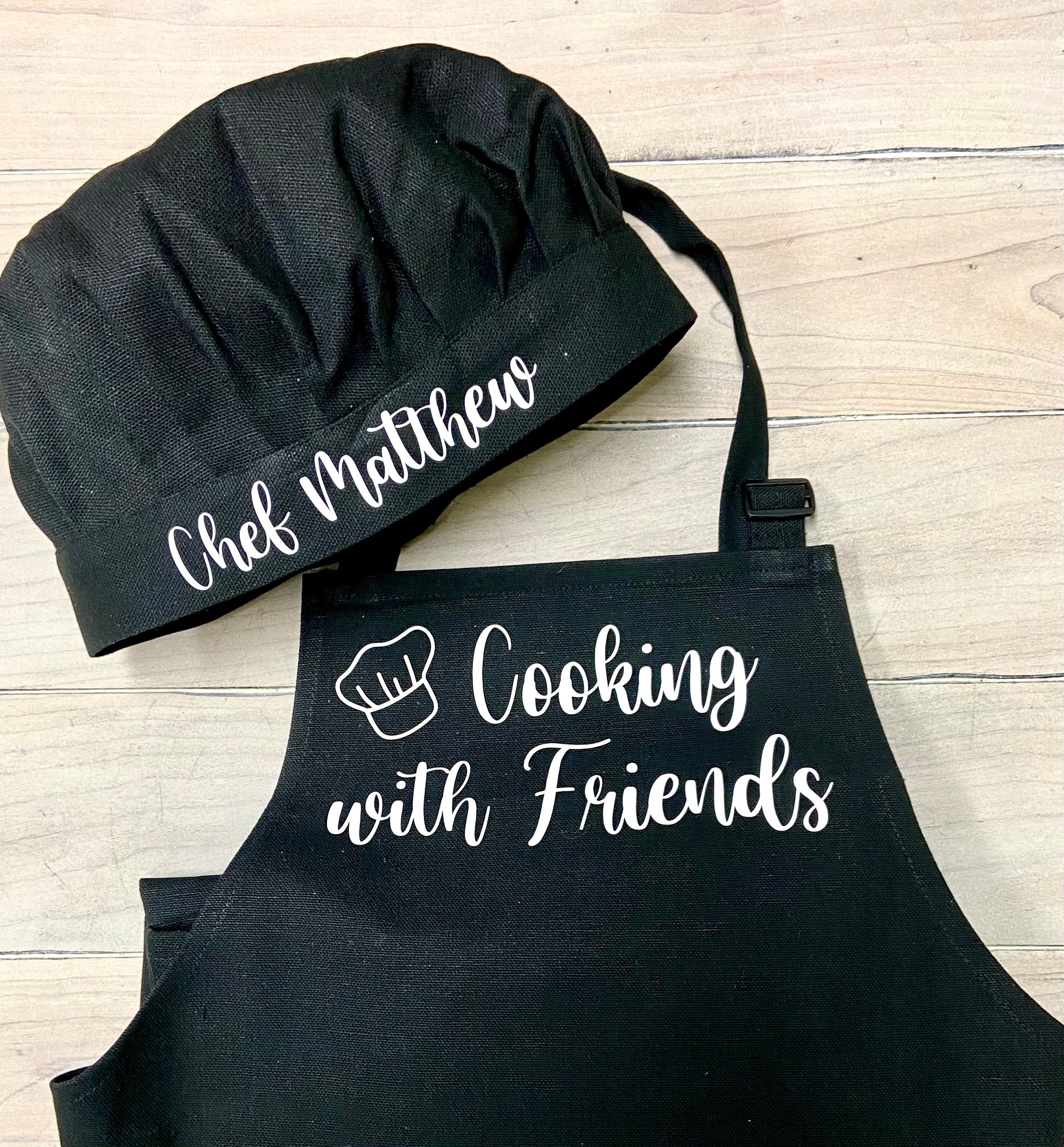 Chef Apron and Chef hat Personalized Apron Adult Chef Hat Etsy
