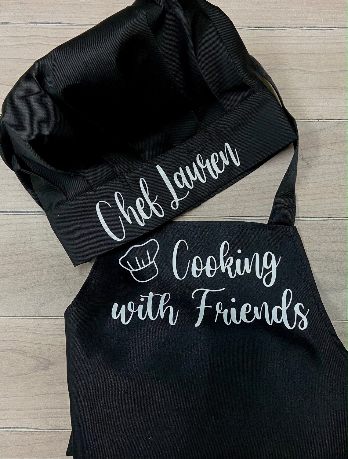 Chef Apron and Chef hat Personalized Apron Adult Chef Hat Etsy