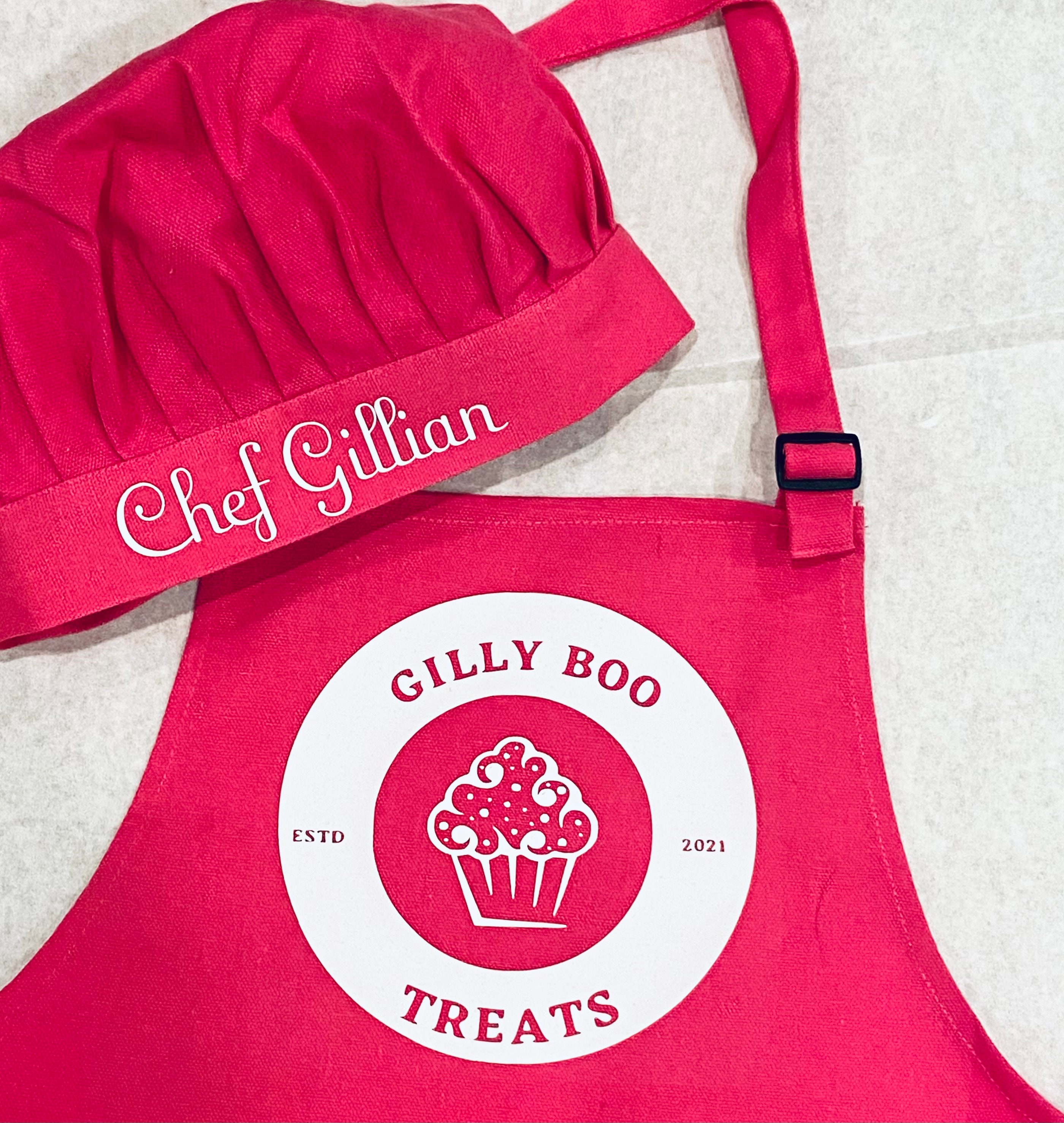 Chef Apron And Chef Hat Personalized Apron Adult Chef Hat Etsy 