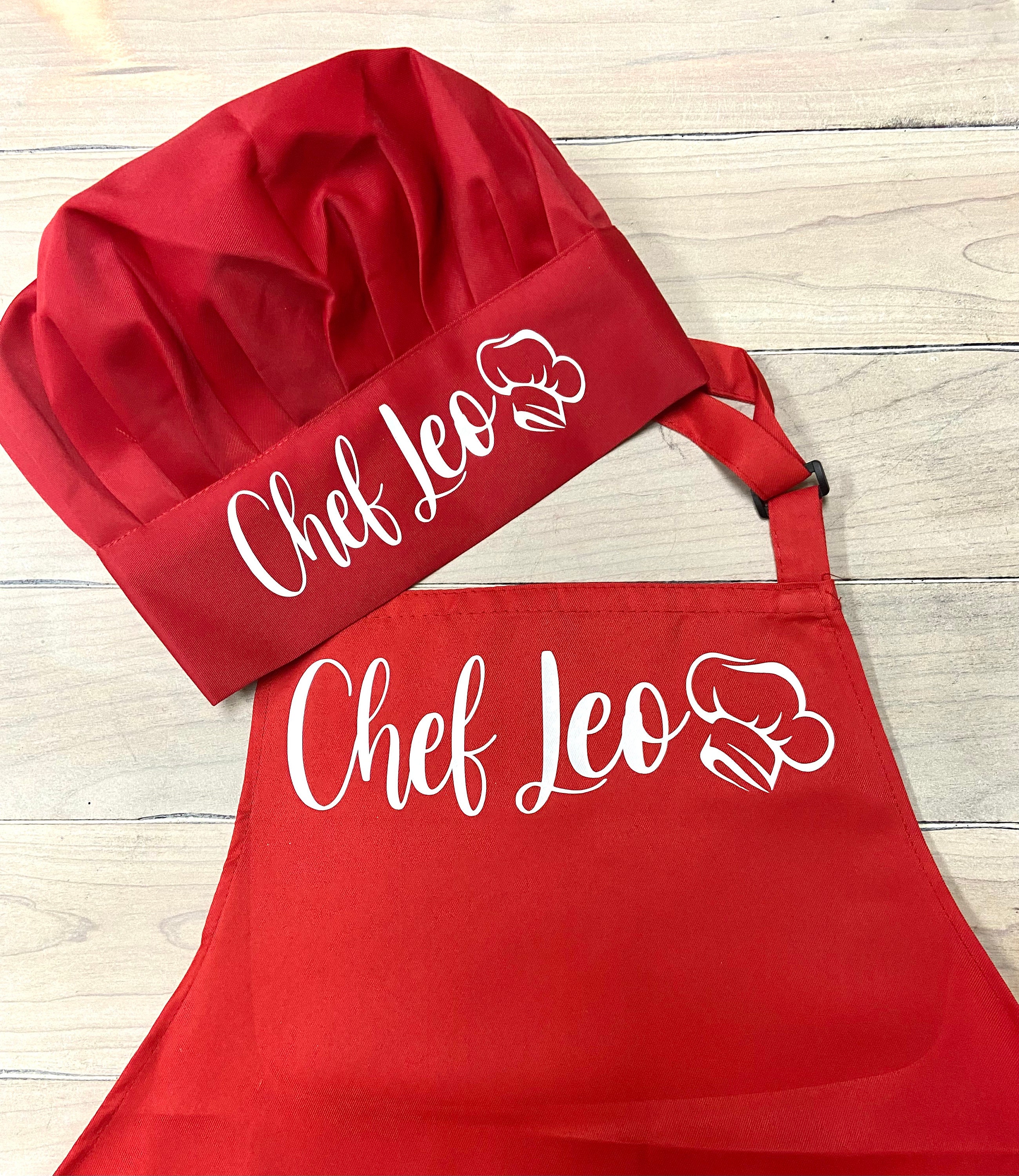Chef Apron and Chef hat Personalized Apron Adult Chef Hat Etsy