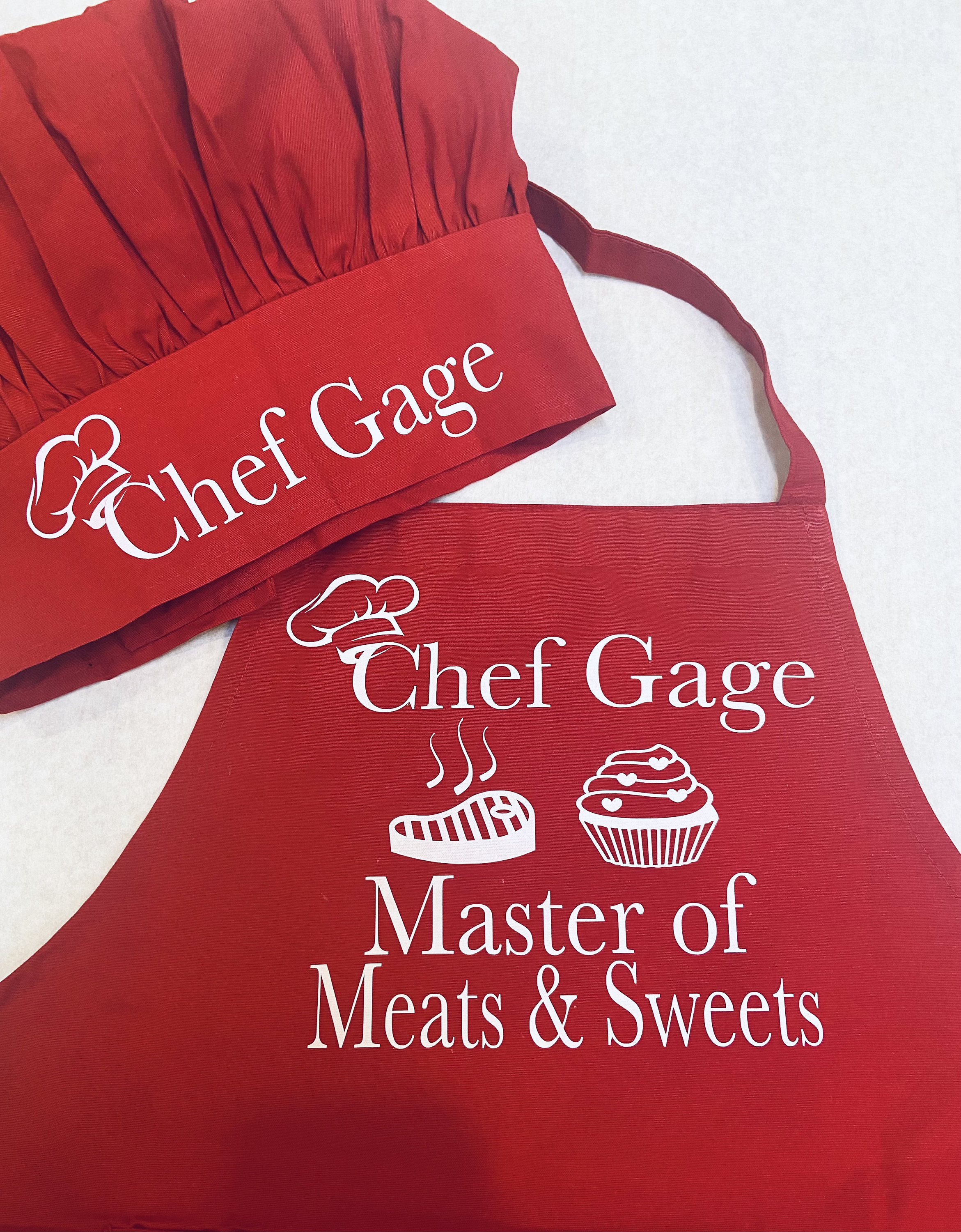 Chef Apron and Chef Hat Personalized Apron Adult Chef Hat Etsy