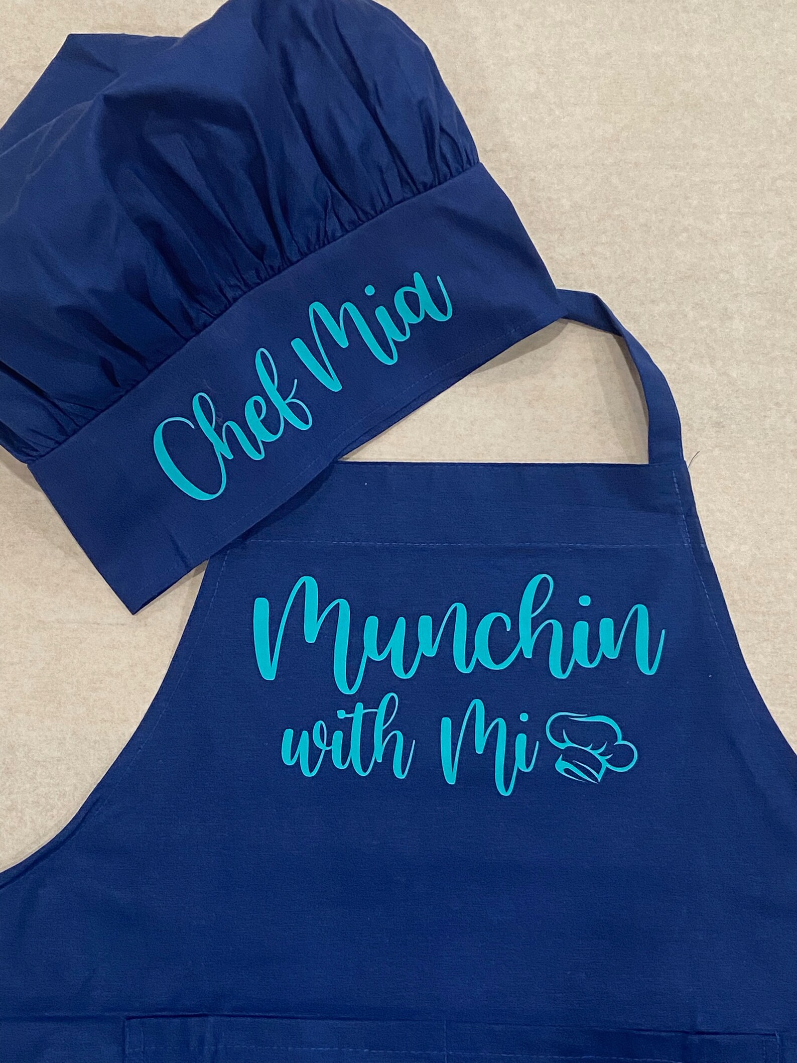Chef Apron and Chef Hat Personalized Apron Adult Chef Hat Etsy