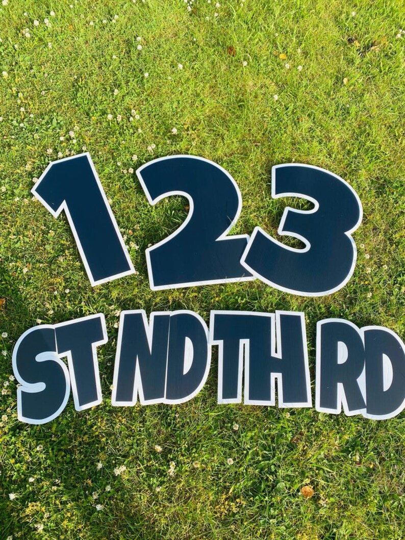 The el Numero Number Set Yard Card Rental Business Set Etsy