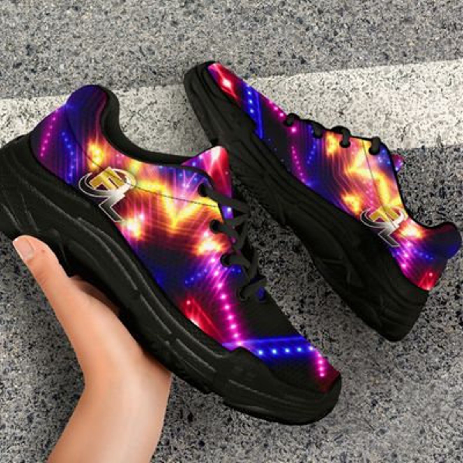Jupiter Shoe Abstract Art Sneakers Running Shoes Etsy