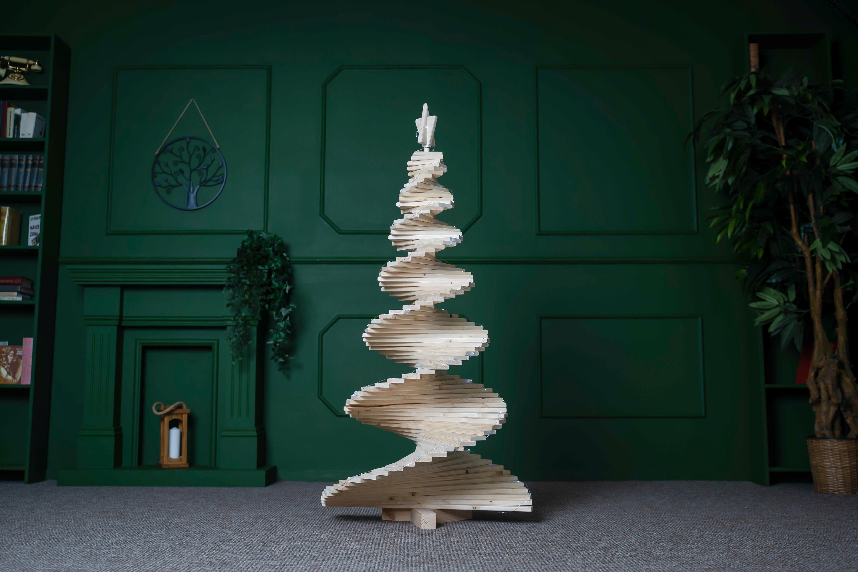 Rendern In acht nehmen Nach unten spiral tannenbaum Boot Ansager Rippe