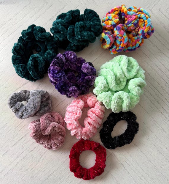 Crochet Scrunchies - Etsy display picture 1