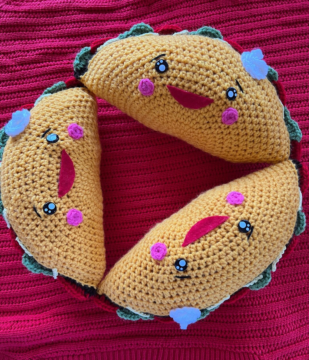 Crochet Taco Plushie Etsy