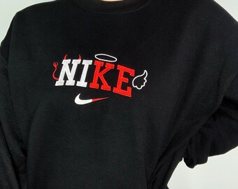 black nike crewneck