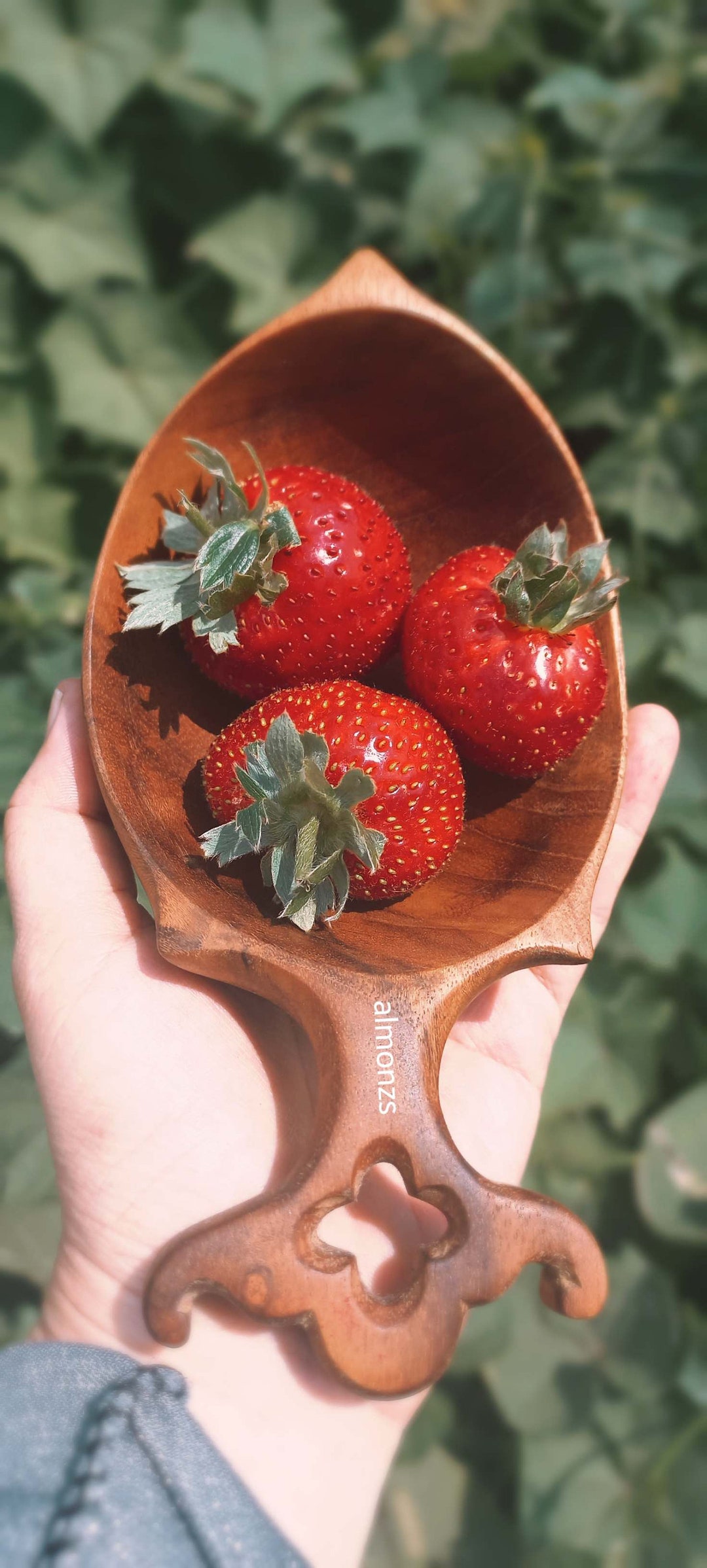 Unique Table Decor, Hand Carved Bowl, Sauce Plate, Farmhouse Table