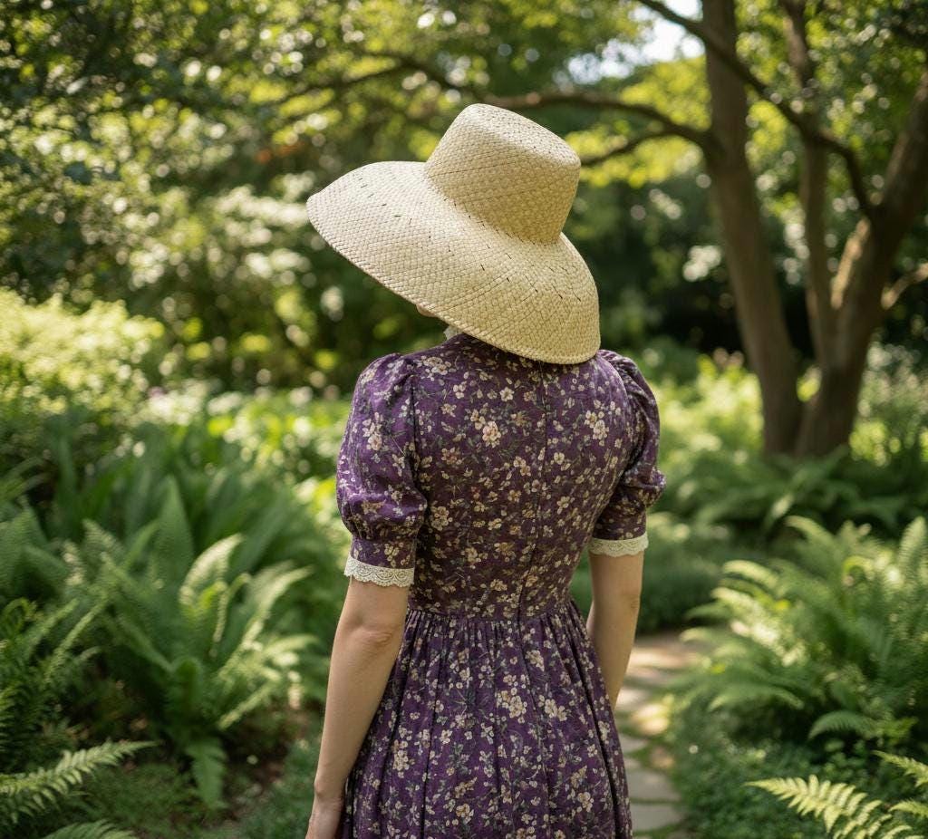 Hepburn Straw Hat - Etsy display picture 1