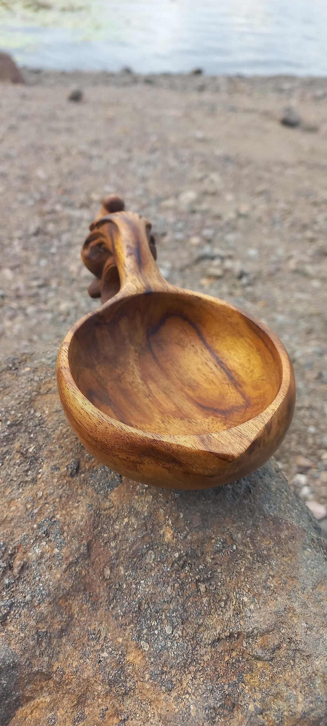 Bali Teak Wood Cup,handmade Kuksa, Portable Outdoor Wooden Camp Cup