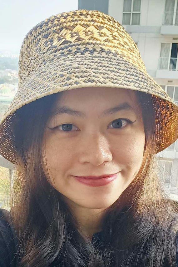 Handwoven Rattan Bucket Hat | Boho Ethnic Sun Hat - Etsy display picture 1