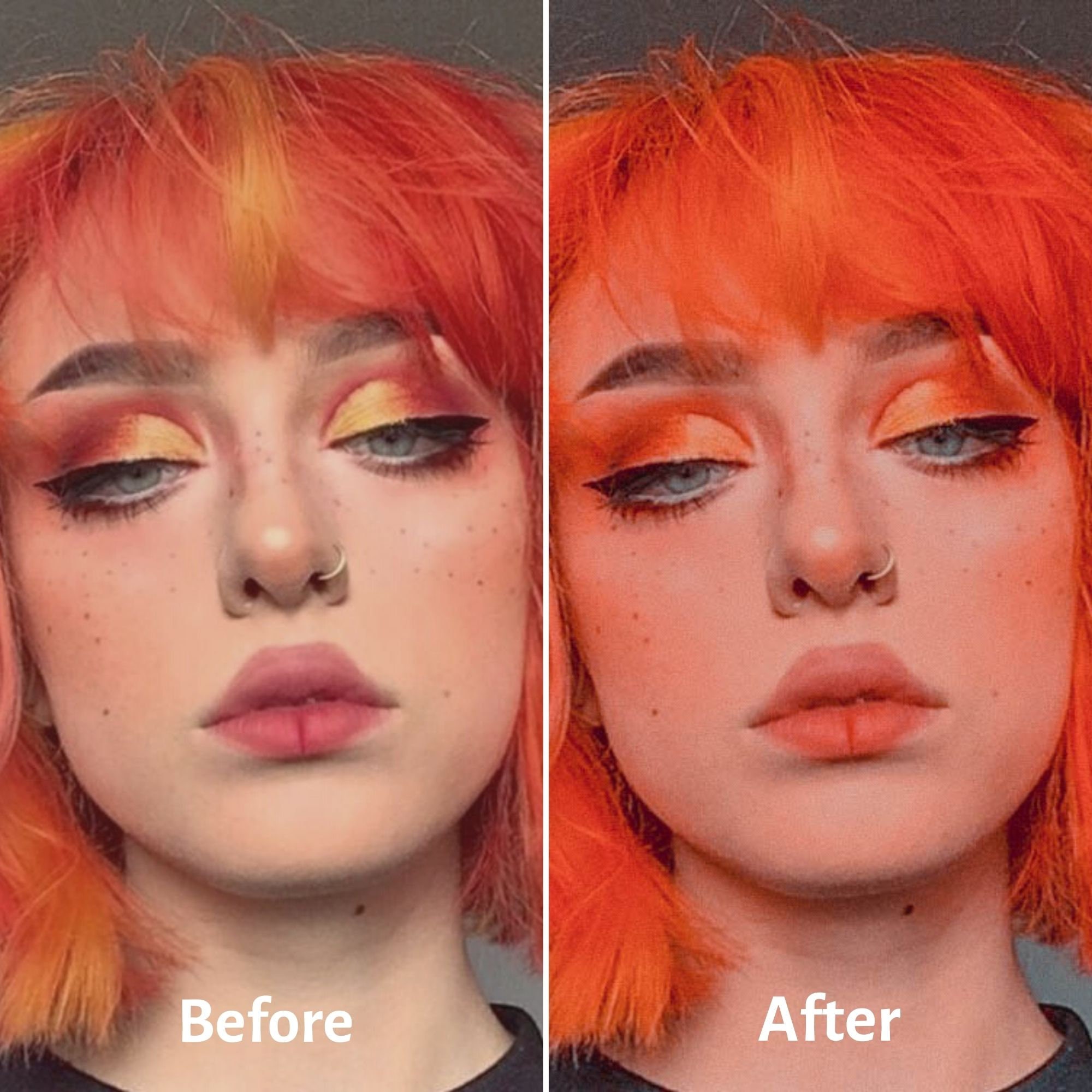 ORANGE STYLE Lightroom Preset Dark Orange Tone Preset Orange Etsy