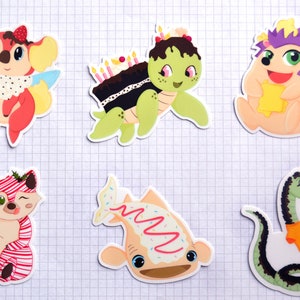 Set de Stickers Animaux et Nourriture
