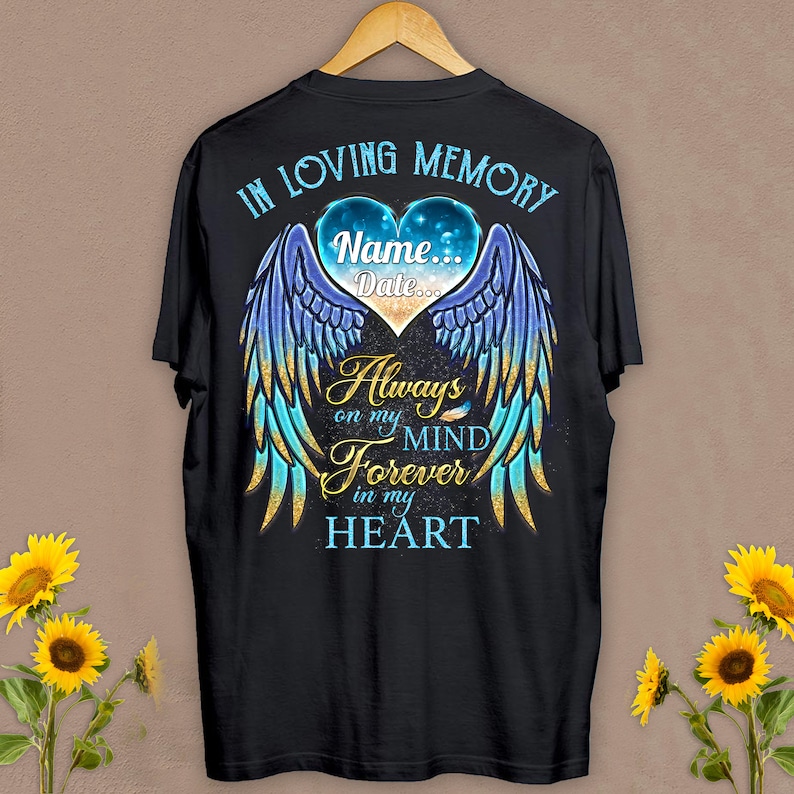 In Loving Memory Tshirt Your Wings Were Ready Memorial Etsy