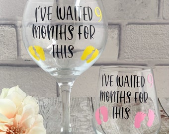 Wijnglas nieuwe moeder, babyshowercadeau voor moeder, grappig cadeau nieuwe moeder, cadeau voor nieuwe moeder, cadeau voor nieuwe moeder, babycadeau voor moeder, cadeau nieuw mama, wijnglas,