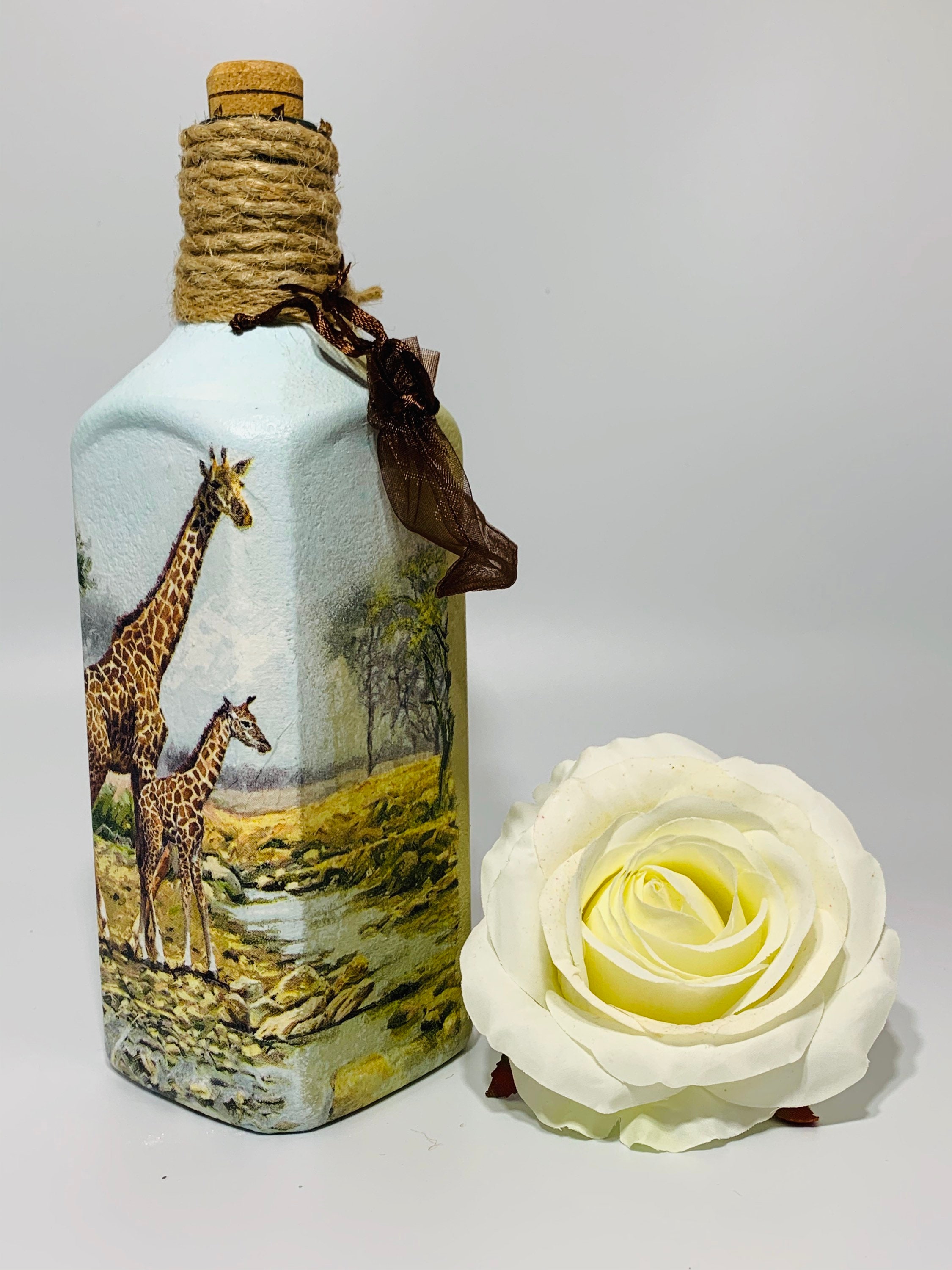 Giraffe bottle light Giraffe gifts for her Light up bottle Etsy