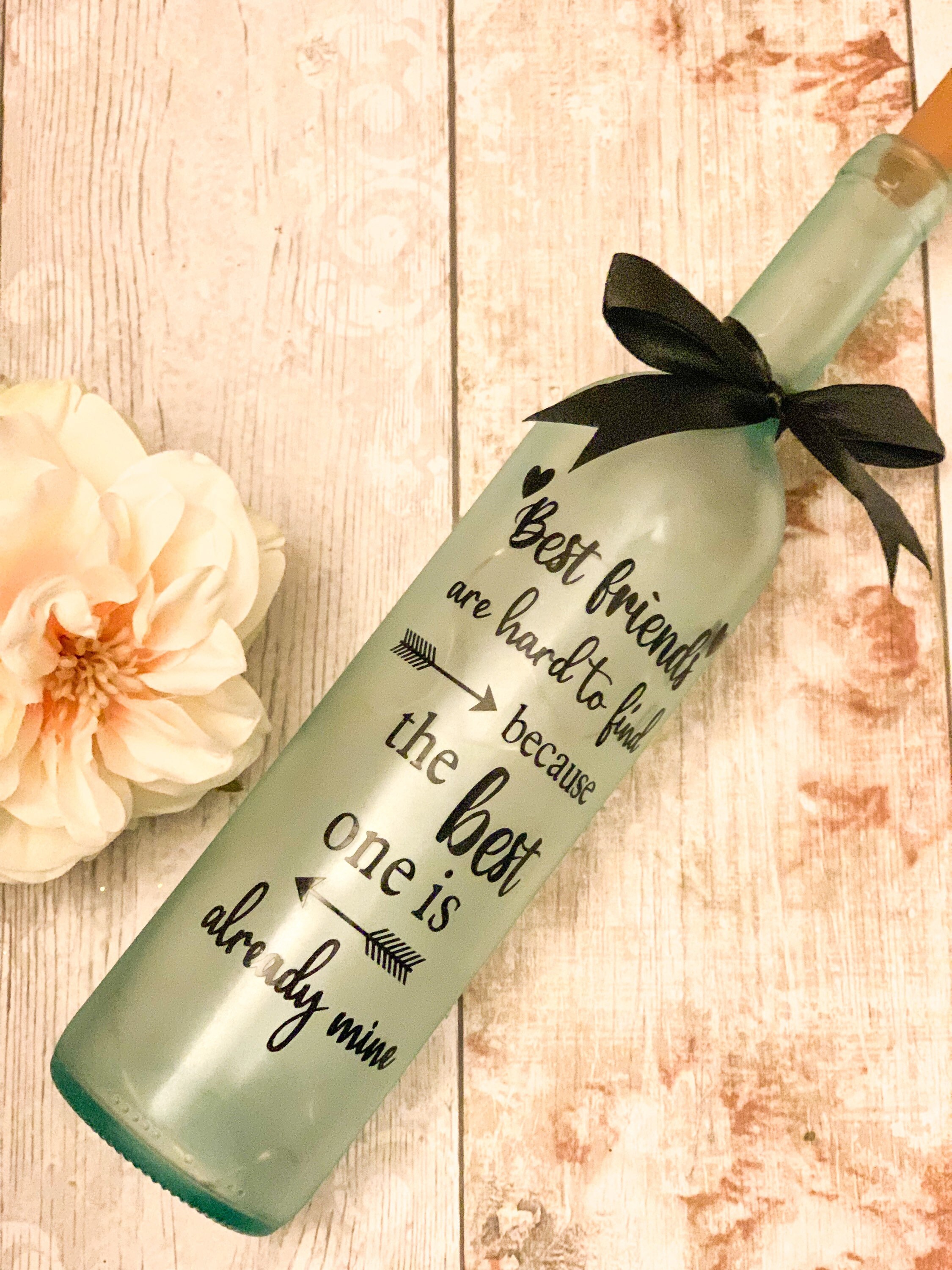 Bottiglia Luminosa In Vetro Con Scritta “Friends Are Like Starlight” – Regalo Sentimentale Per Amiche