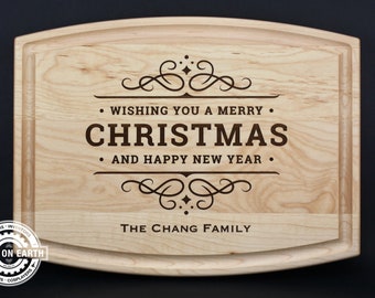 Merry Christmas Cutting Board | Christmas Cutting Board | Family Gift | Christmas Kitchen Decoration | New Year | Personalize