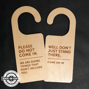 Do Not Disturb Do Not Come In Work Door Hanger Office Sign Personalize Do Not Come In