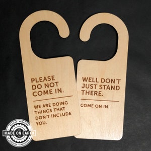 Do Not Disturb | Do Not Come In | Work Door Hanger | Office Sign | Personalize