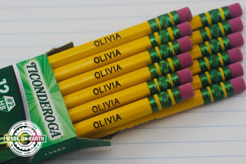 personalized no 2 pencils