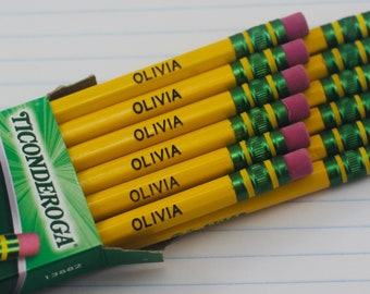 Personalized Pencils | 12 Pack | #2 | Engraved