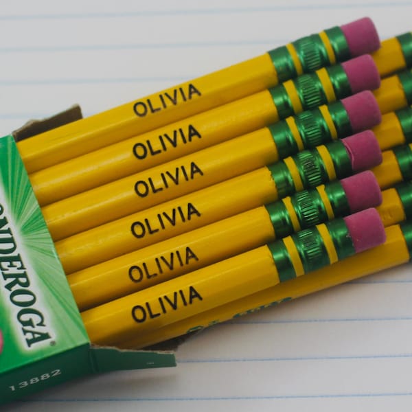 Personalized Pencils | 12 Pack | #2 | Engraved