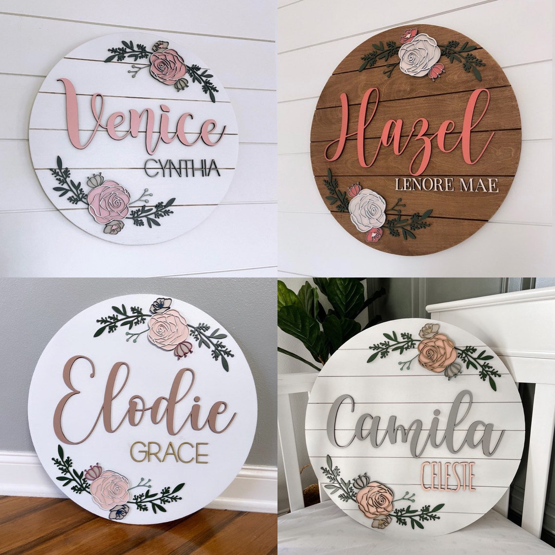 Custom Baby Name Sign Nursery Name Sign Baby Girl Sign Etsy