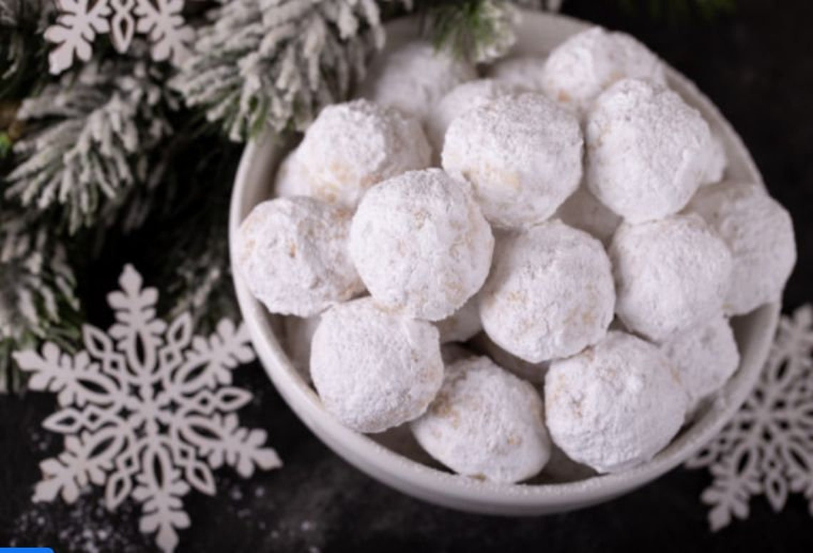 Keto Mexican Wedding Cookies Snow Ball Cookies Russian Etsy