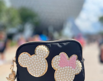 Minnie Mickey pearl belt bag