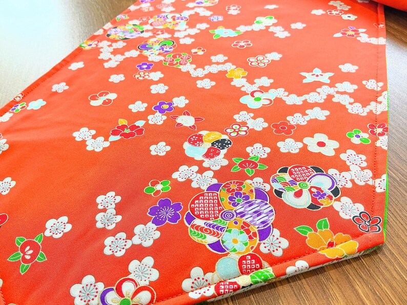 Japanese table runner, Kimono table runner, image 6