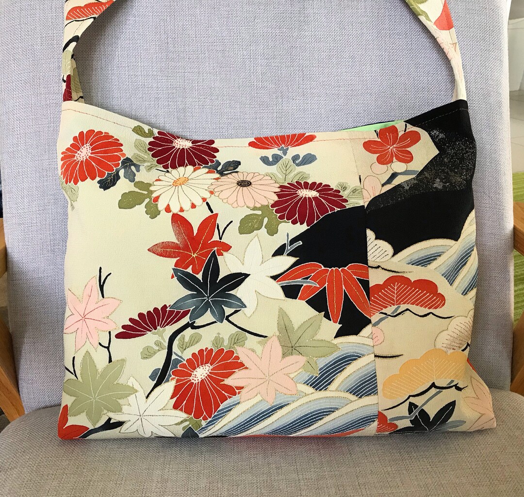 Japanese Handbag Shoulder Bag Japanese Market Bag Etsy