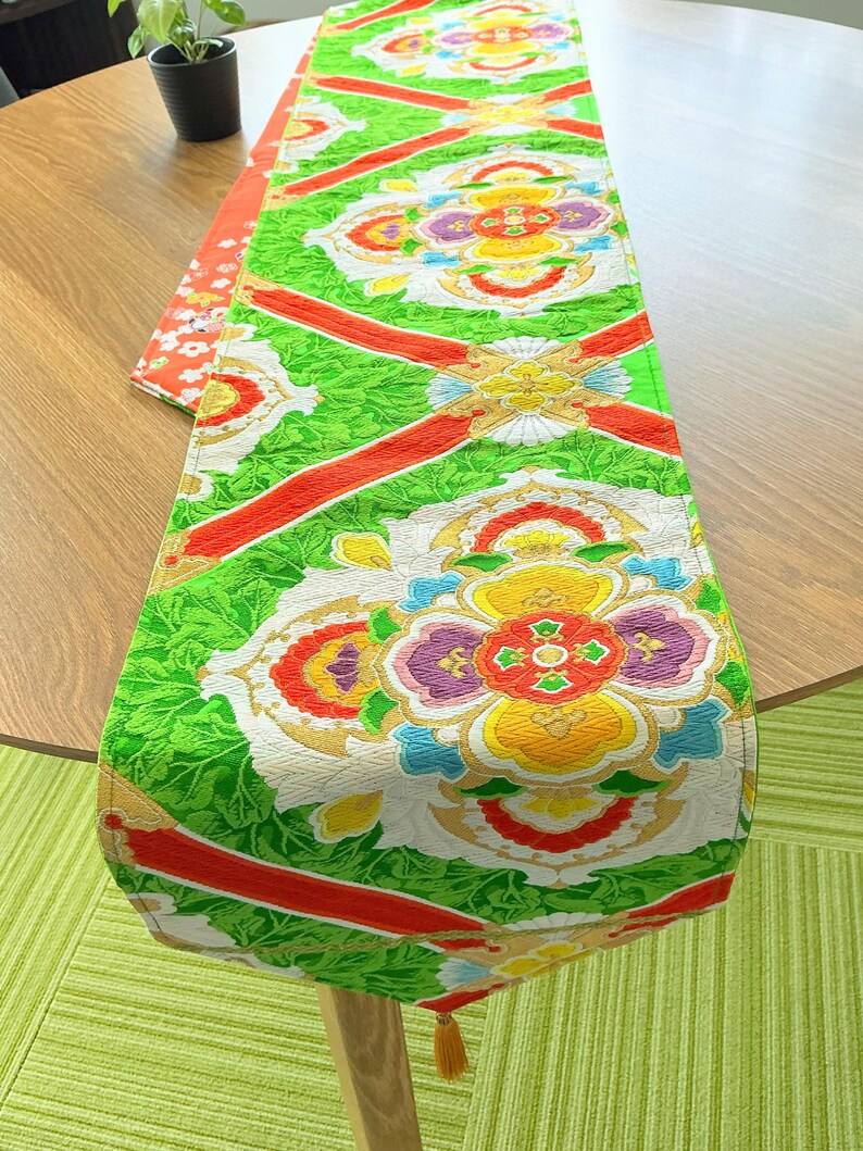 Japanese table runner, Kimono table runner, image 2