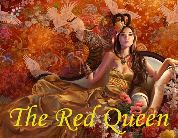 The Red Queen perfume oil 5ml Nag champa holy basil amber vanilla ripe red raspberries and red carnations