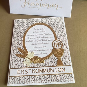 Kommunionkarte "ERSTKOMMUNION"