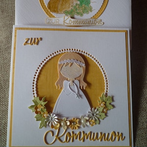 Kommunionkarte "Mädchen"