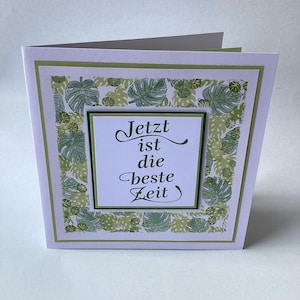 Geburtstagskarte „Jetzt ist die Zeit“