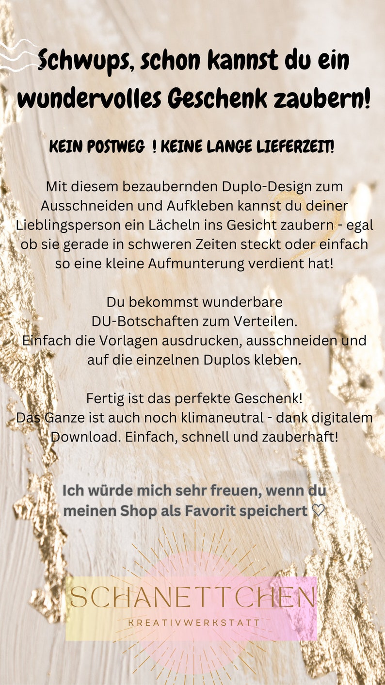 24 Du Botschaften Duplo Kollegen Banderolen PDF Download besonderes Geschenk Last Minute für Mitarbeiter ausdrucken Motivation Bild 5